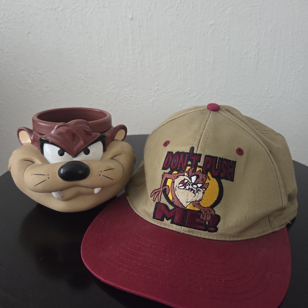 Vintarmge Taz Mug And Hatr Set Looney Tunes